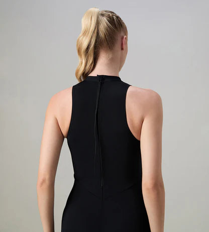 Speedo Printed Higneck Legsuit Female Swimwear