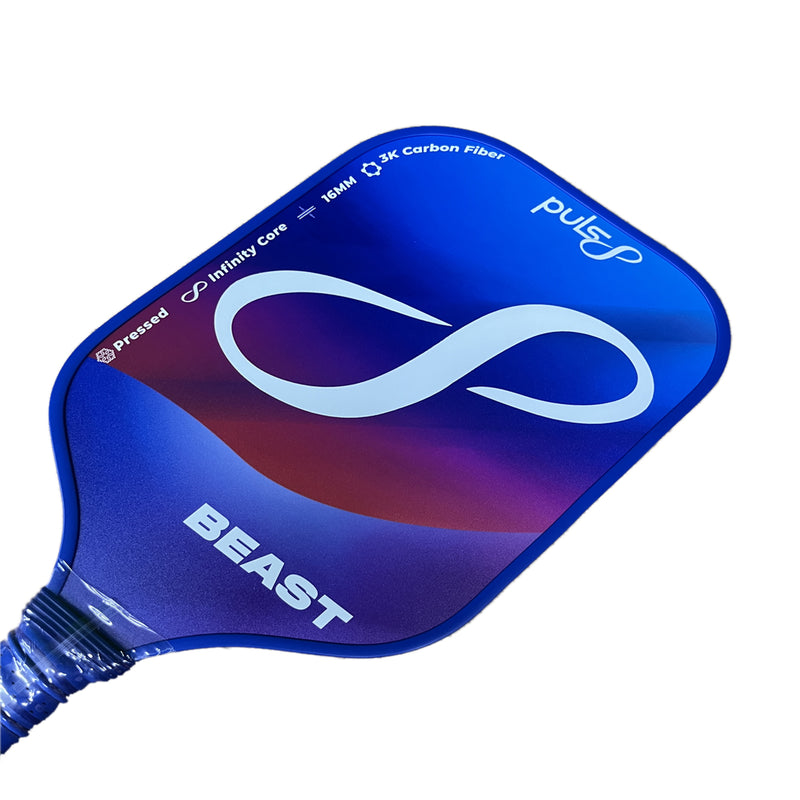 Load image into Gallery viewer, Puls8 Beast Cold Pressed Pickleball Paddle side view
