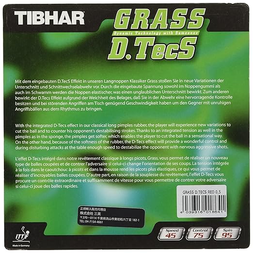 Load image into Gallery viewer, Tibhar Grass D Tecs GS Table Tennis Rubber
