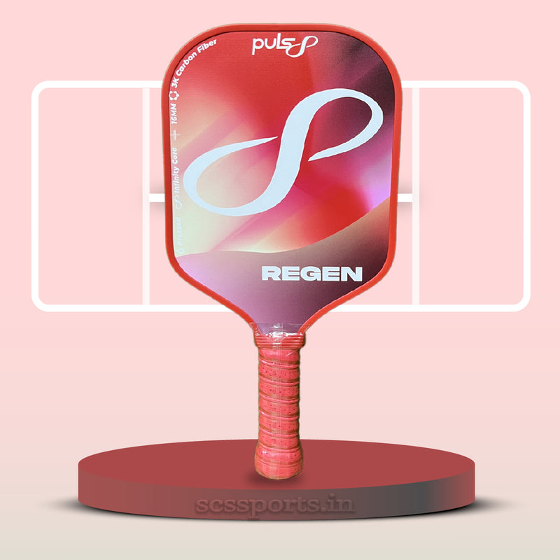 Load image into Gallery viewer, Puls8 Regen Hot Pressed Pickleball Paddle with bg
