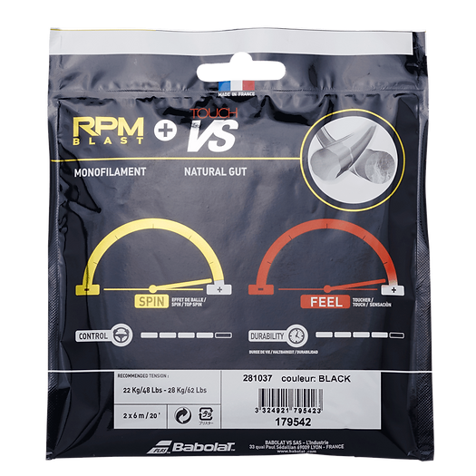 Babolat Hybrid RPMB 125+VS 130 Tennis String