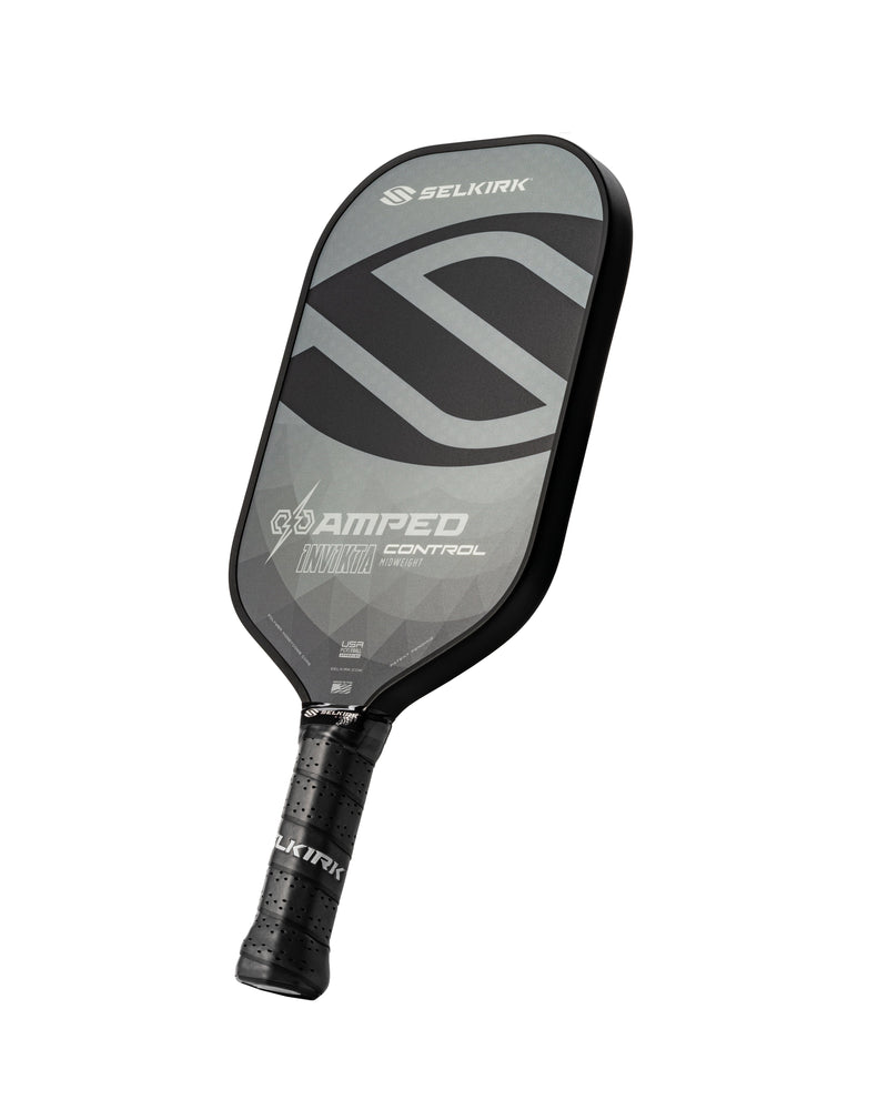 Load image into Gallery viewer, Selkirk Amped Control-Invikta Pickleball Paddle Black side
