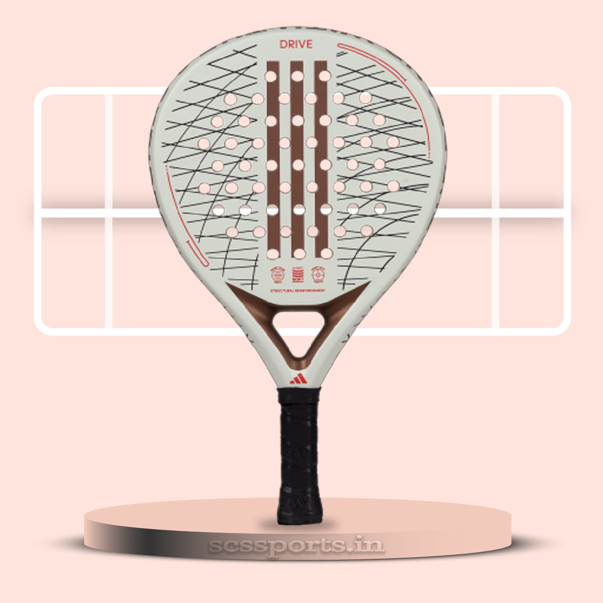 Adidas Drive 3.3 Vintage padel racquet with a classic design for modern players
