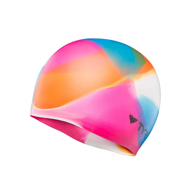 Load image into Gallery viewer, TYR Sili Prnted Kaleidosco Mlt Swimming Cap
