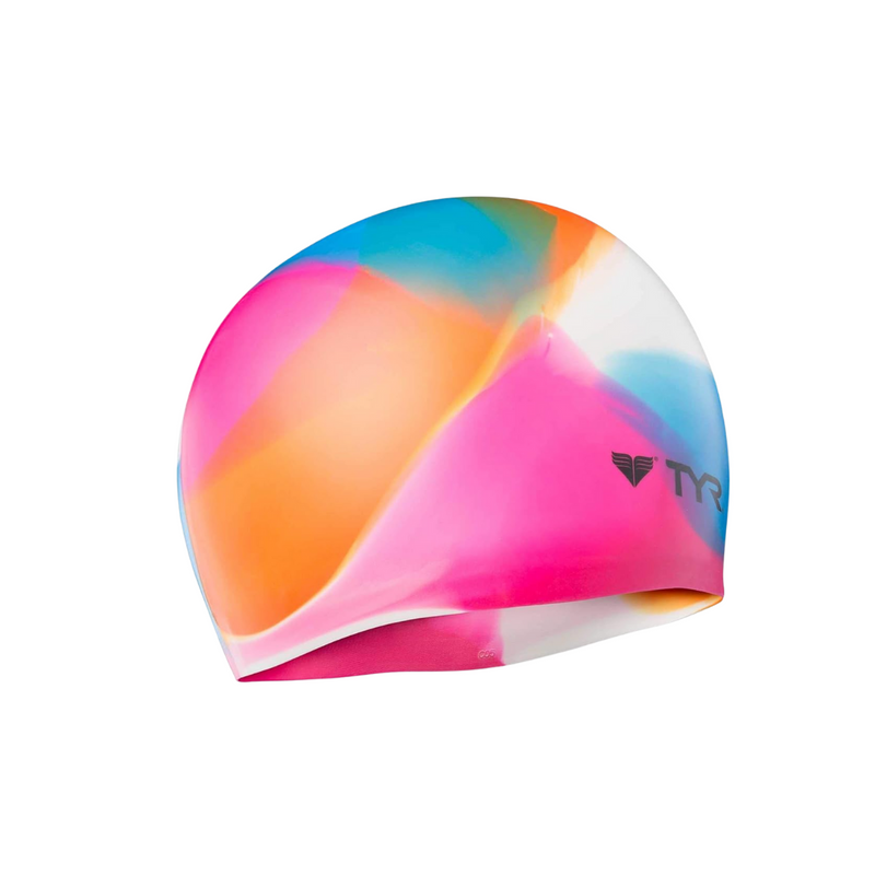 Load image into Gallery viewer, TYR Sili Prnted Kaleidosco Mlt Swimming Cap
