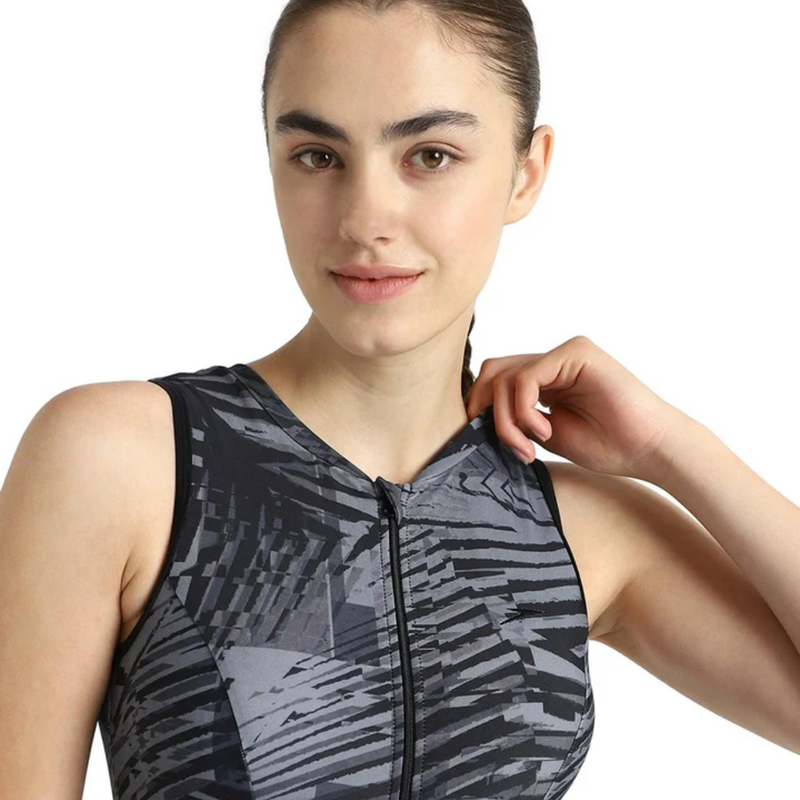 Load image into Gallery viewer, Speedo Allover Printed Closedback Swimdress With Boyleg Female Swimming Costume
