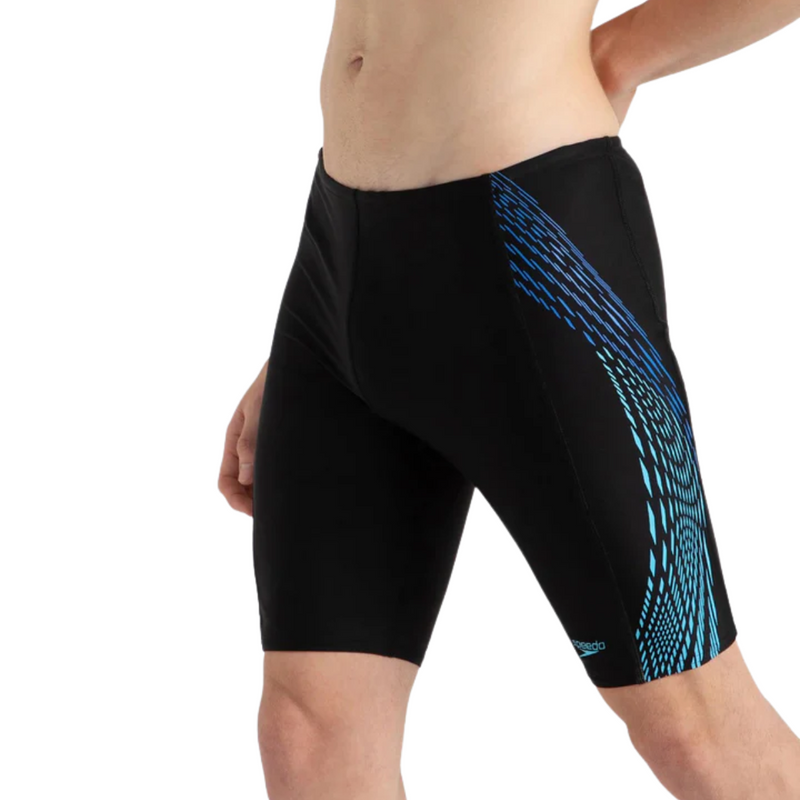 Load image into Gallery viewer, Speedo AM Tech Panel Jammer Male Swimming Costume
