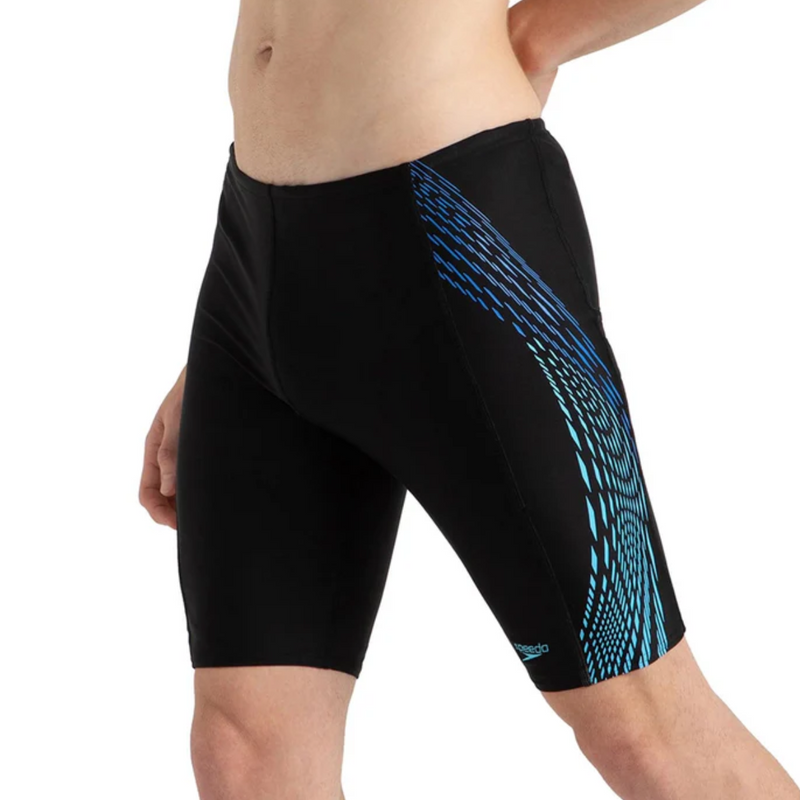 Load image into Gallery viewer, Speedo AM Tech Panel Jammer Male Swimming Costume
