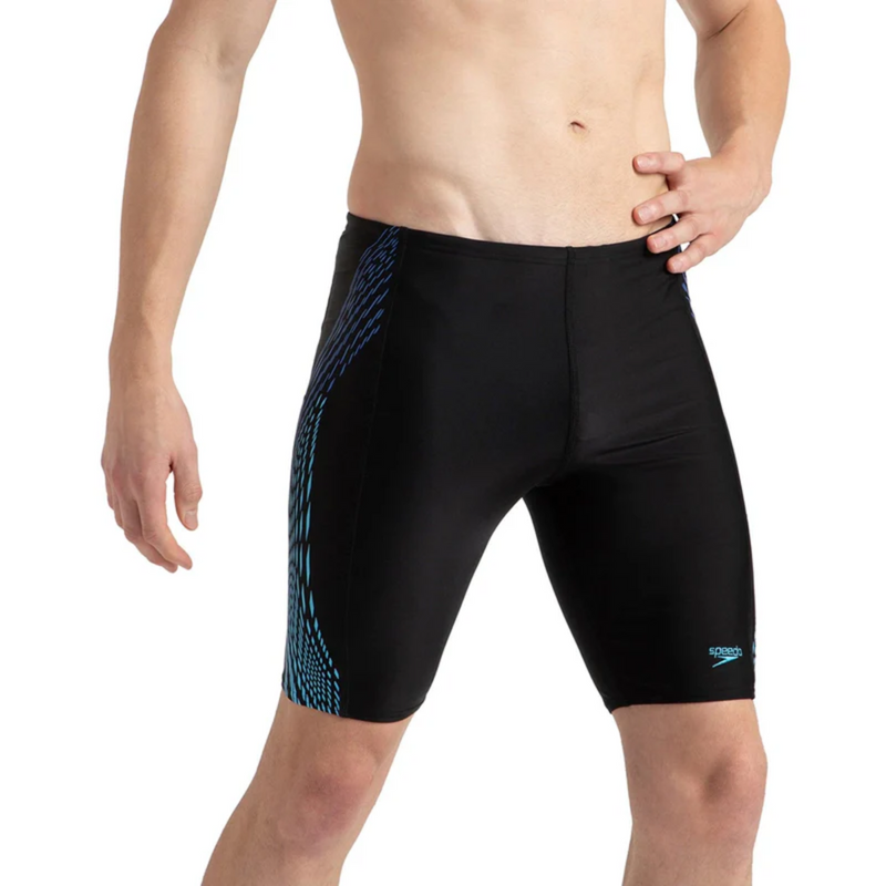 Load image into Gallery viewer, Speedo AM Tech Panel Jammer Male Swimming Costume
