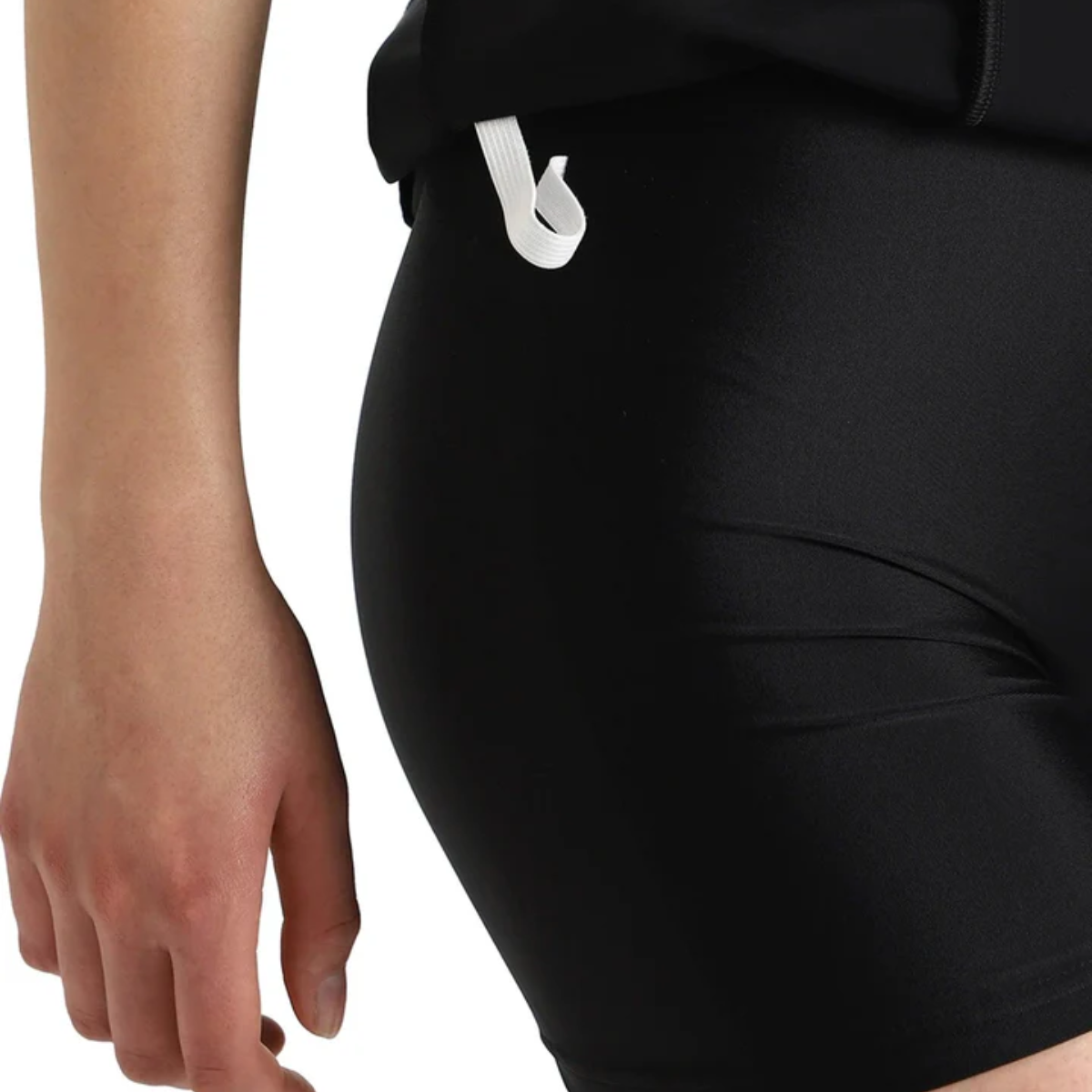 Speedo Closedback Short Sleeve Swimdress With Boyleg Female Swimming Costume