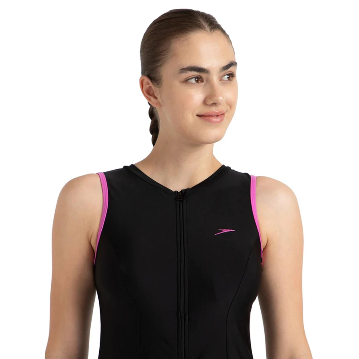 Speedo Closedback Swimdress With Boyleg Female Swimming Costume