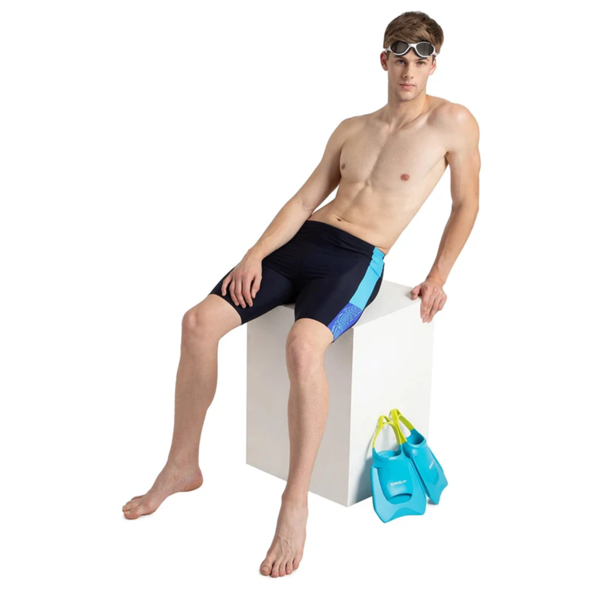 Speedo Endurance 10 Placement Panel Male Swimming Costume