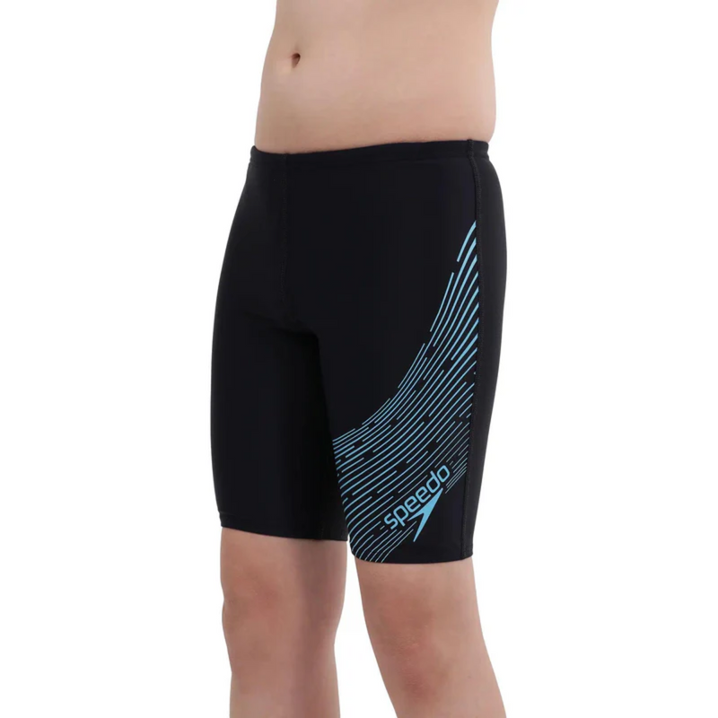 Load image into Gallery viewer, Speedo JM Medley Logo Jammer Boys Swimming Costume
