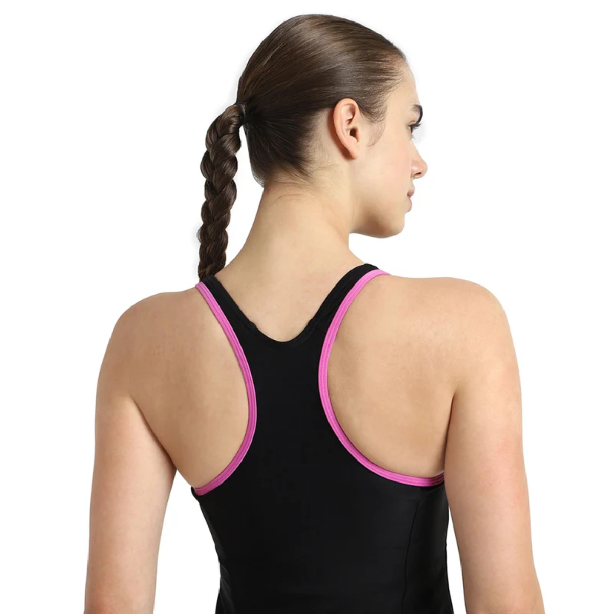 Speedo Solid Racerback Swimdress With Boyleg