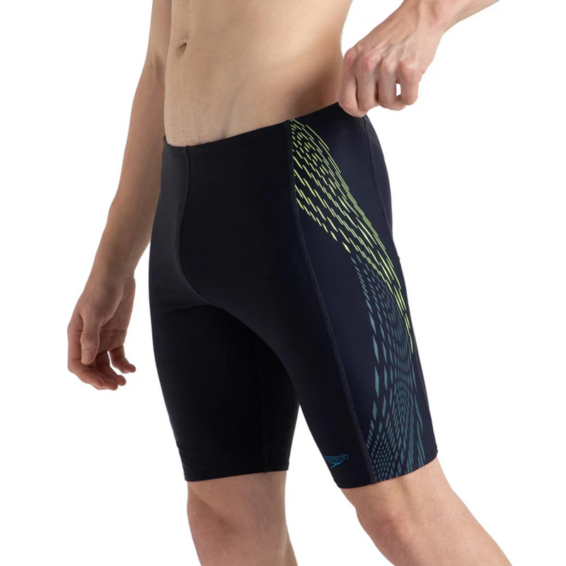 Load image into Gallery viewer, Speedo AM Tech Panel Jammer Male Swimming Costume
