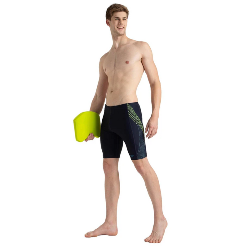 Load image into Gallery viewer, Speedo AM Tech Panel Jammer Male Swimming Costume
