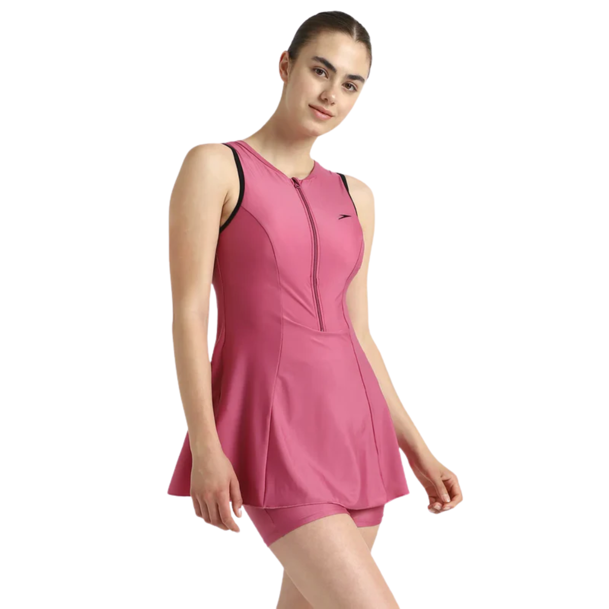 Speedo Closedback Swimdress With Boyleg Female Swimming Costume