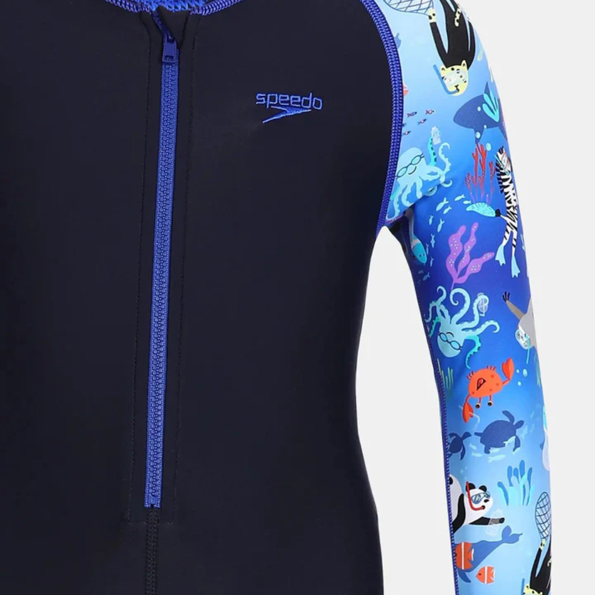 Speedo Colorblock Aop All In One Suit Female Swimming Costume