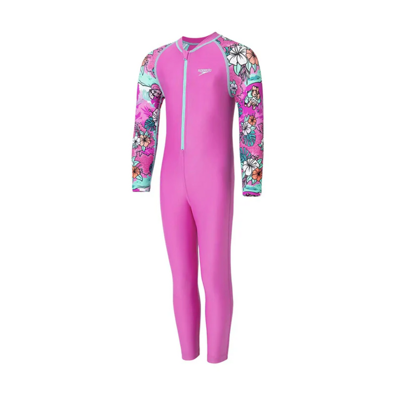 Load image into Gallery viewer, Speedo Colorblock Aop All In One Suit Female Swimming Costume
