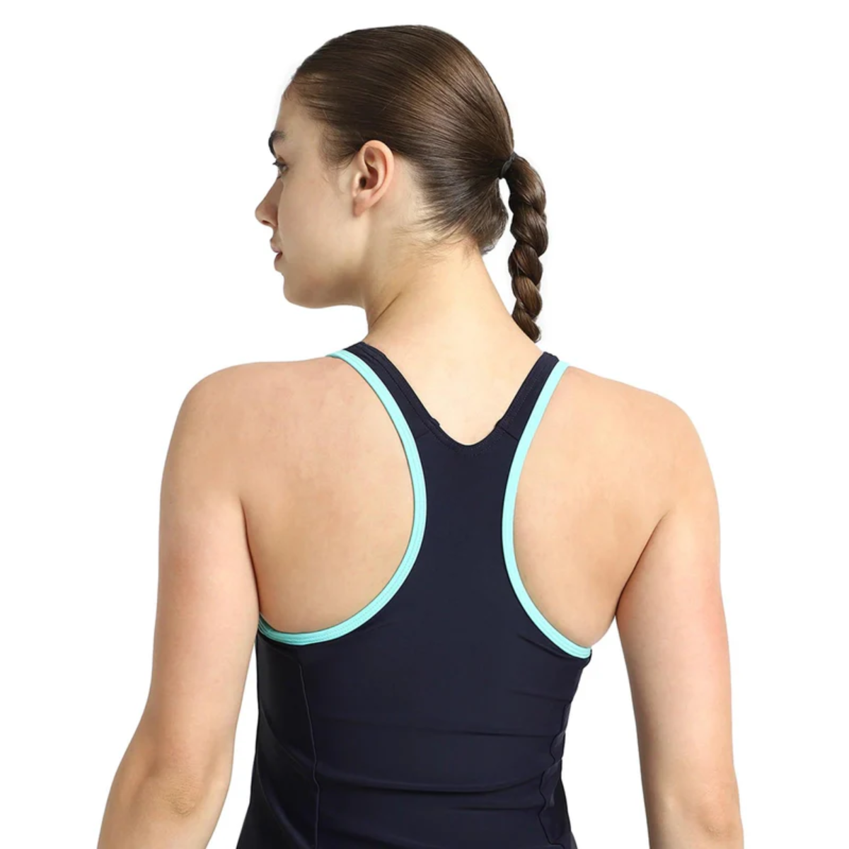 Speedo Solid Racerback Swimdress With Boyleg