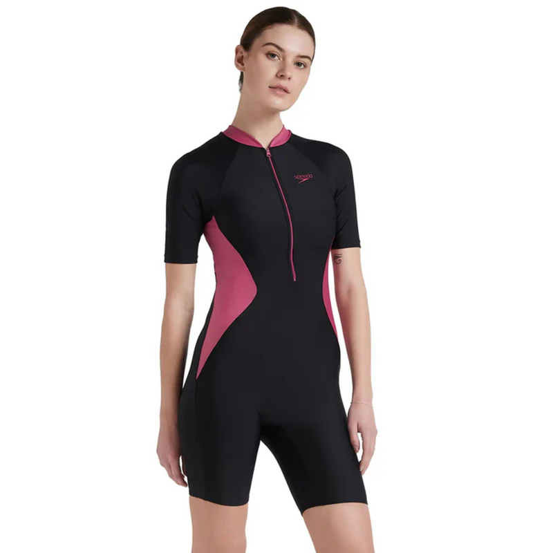 Load image into Gallery viewer, Speedo Women&#39;s Endurance Essential Panel Kneesuit Swimwear
