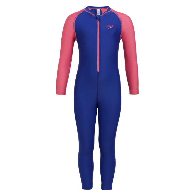 Load image into Gallery viewer, Speedo JF Colorblk All In 1 Suit Girls Swimming Costume
