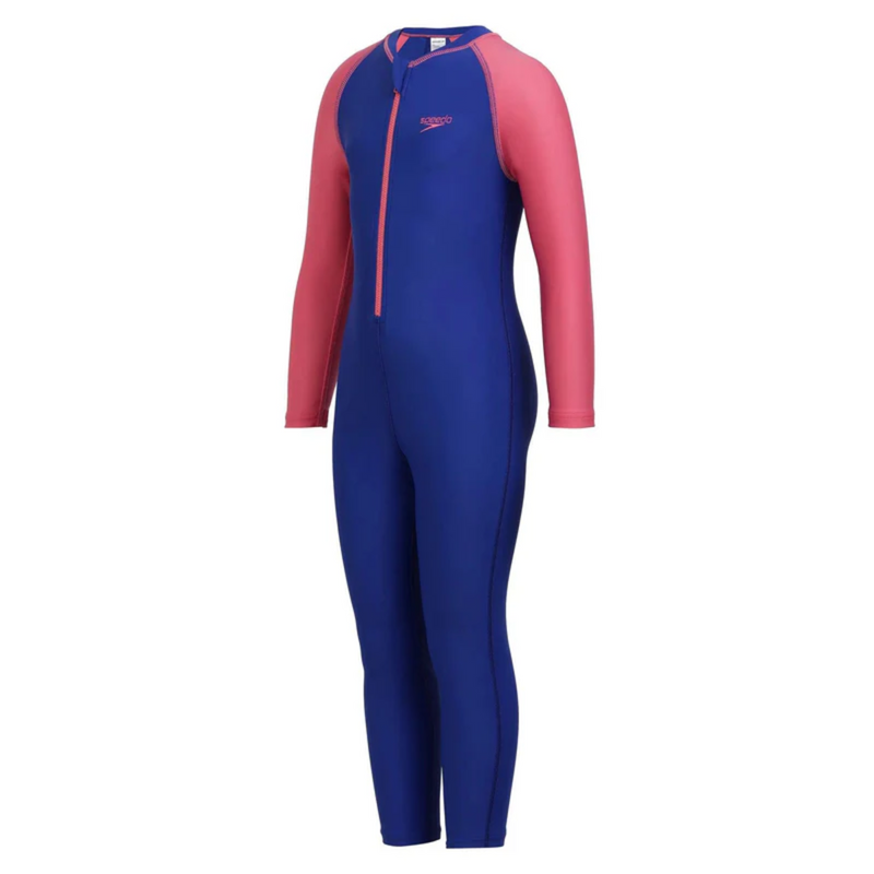Load image into Gallery viewer, Speedo JF Colorblk All In 1 Suit Girls Swimming Costume
