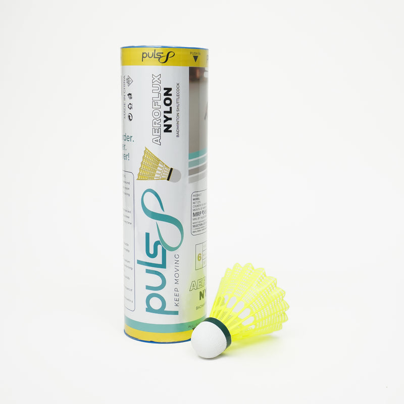 Load image into Gallery viewer, Puls8 Aeroflux Nylon Badminton Shuttlecock
