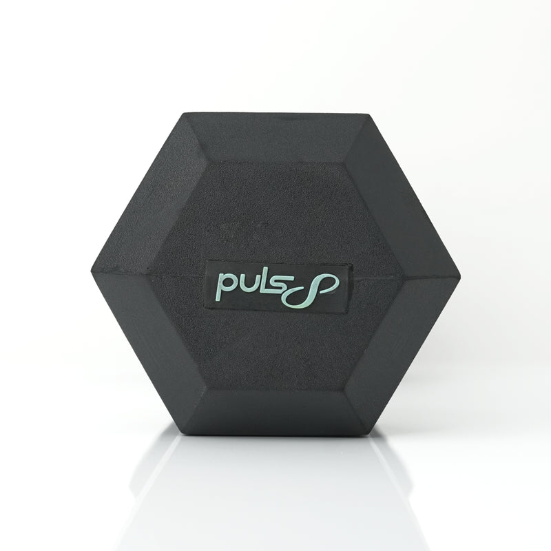 Load image into Gallery viewer, Puls8 Hex Rubber Coated Dumbbell (Single)
