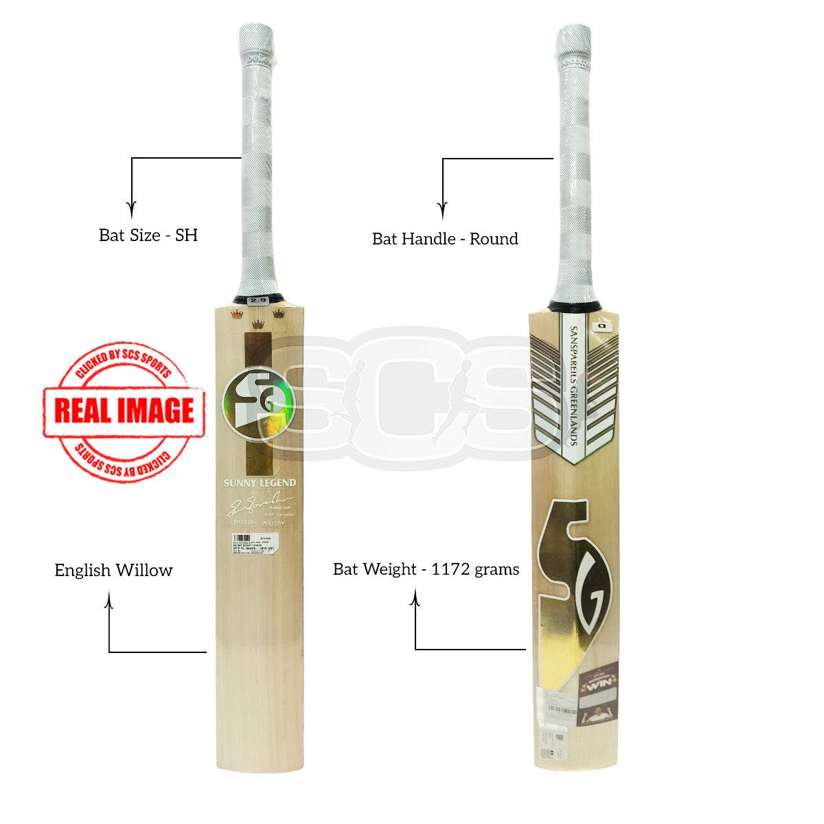 SG Sunny Legend English Willow Cricket Bat