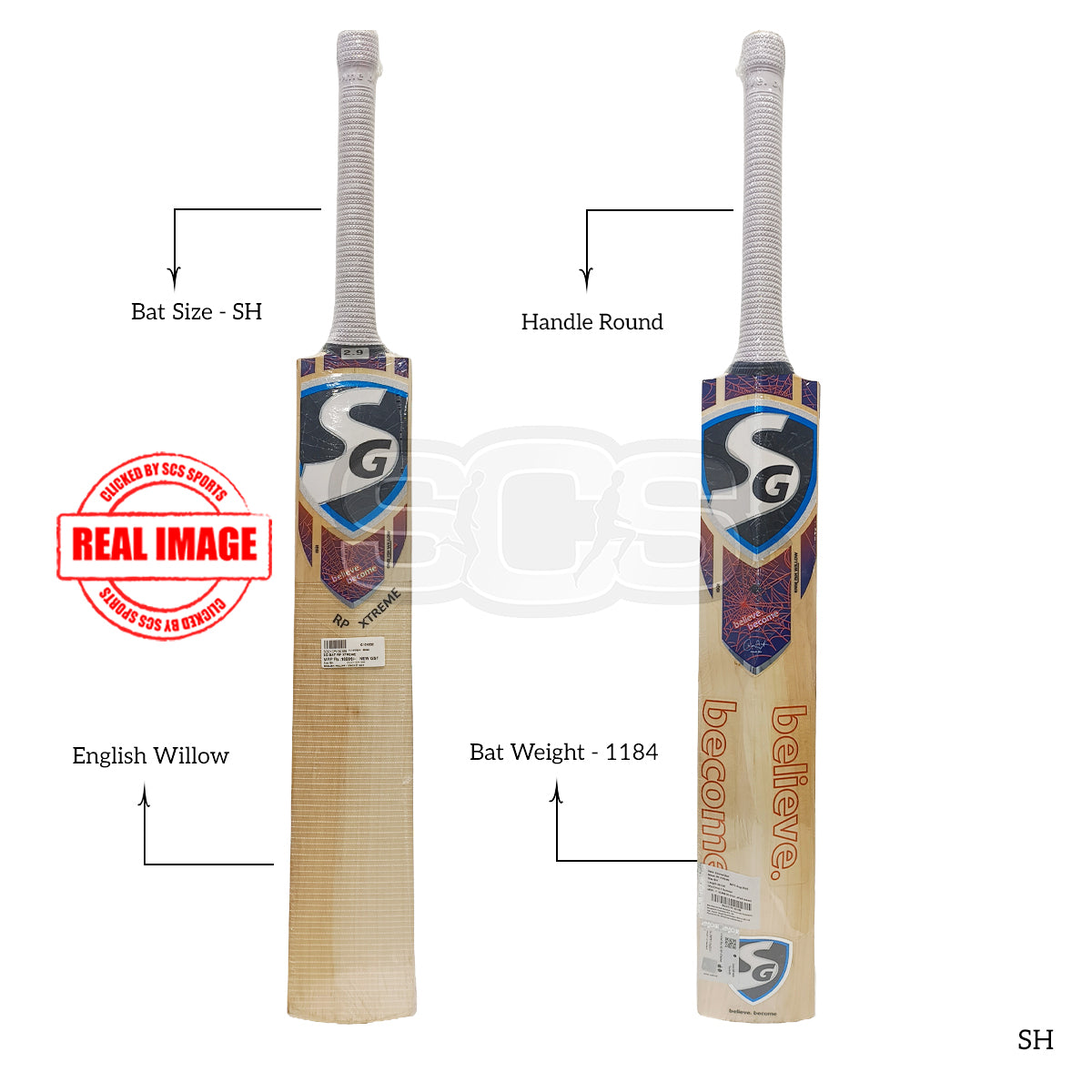 SG RP Xtreme English Willow Cricket Bat