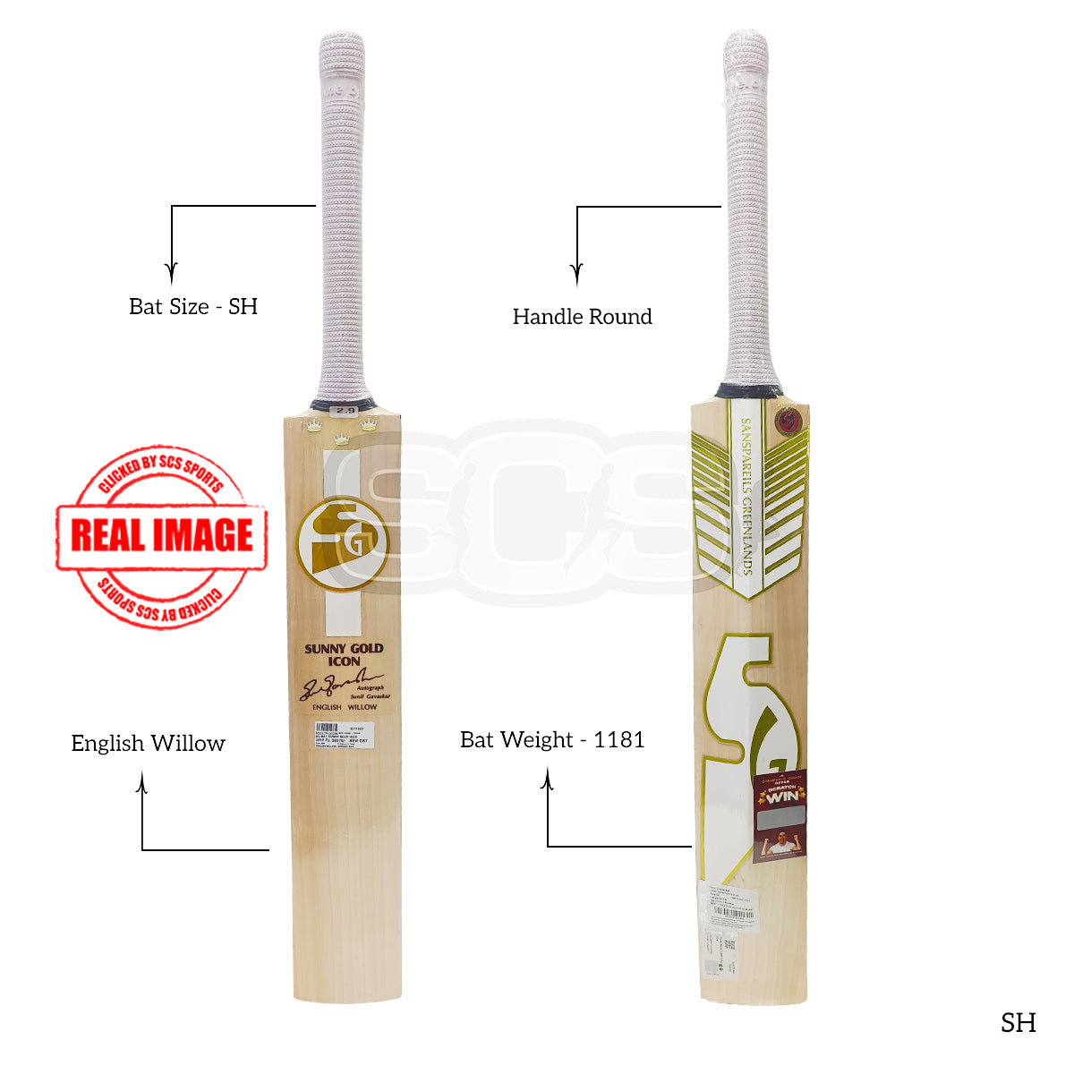 SG Sunny Gold Icon English Willow Cricket Bat