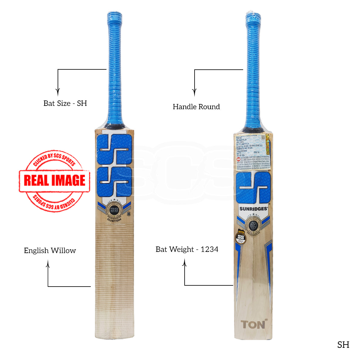 SS Custom English Willow Cricket Bat