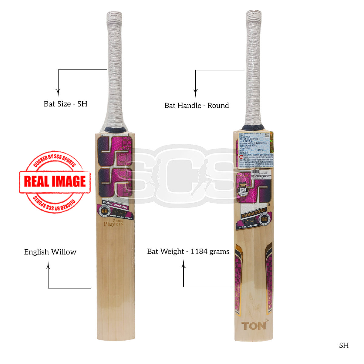 SS Gama Player (Sunil Narine) English Willow Cricket Bat