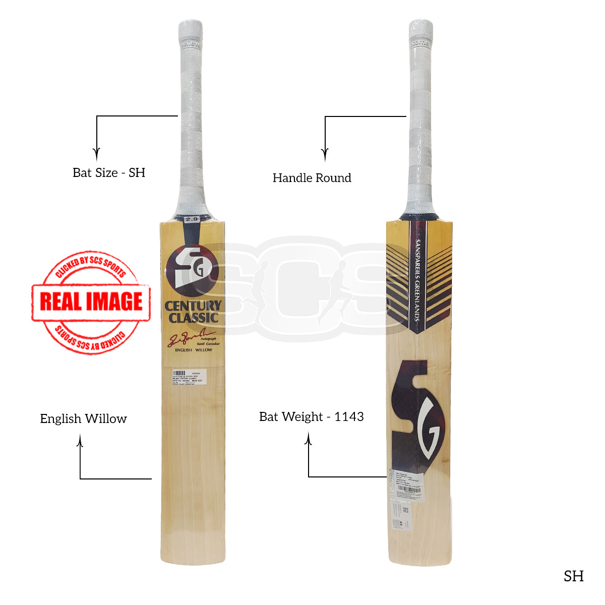 SG Century Classic English Willow Cricket Bat