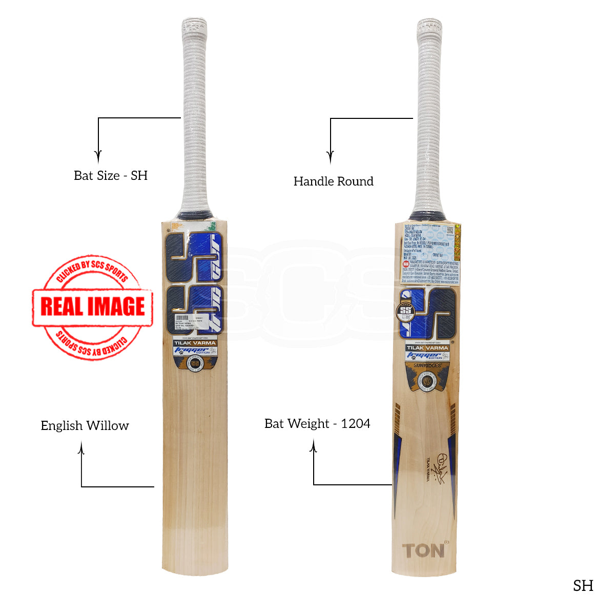 SS Tilak Verma English Willow Cricket Bat