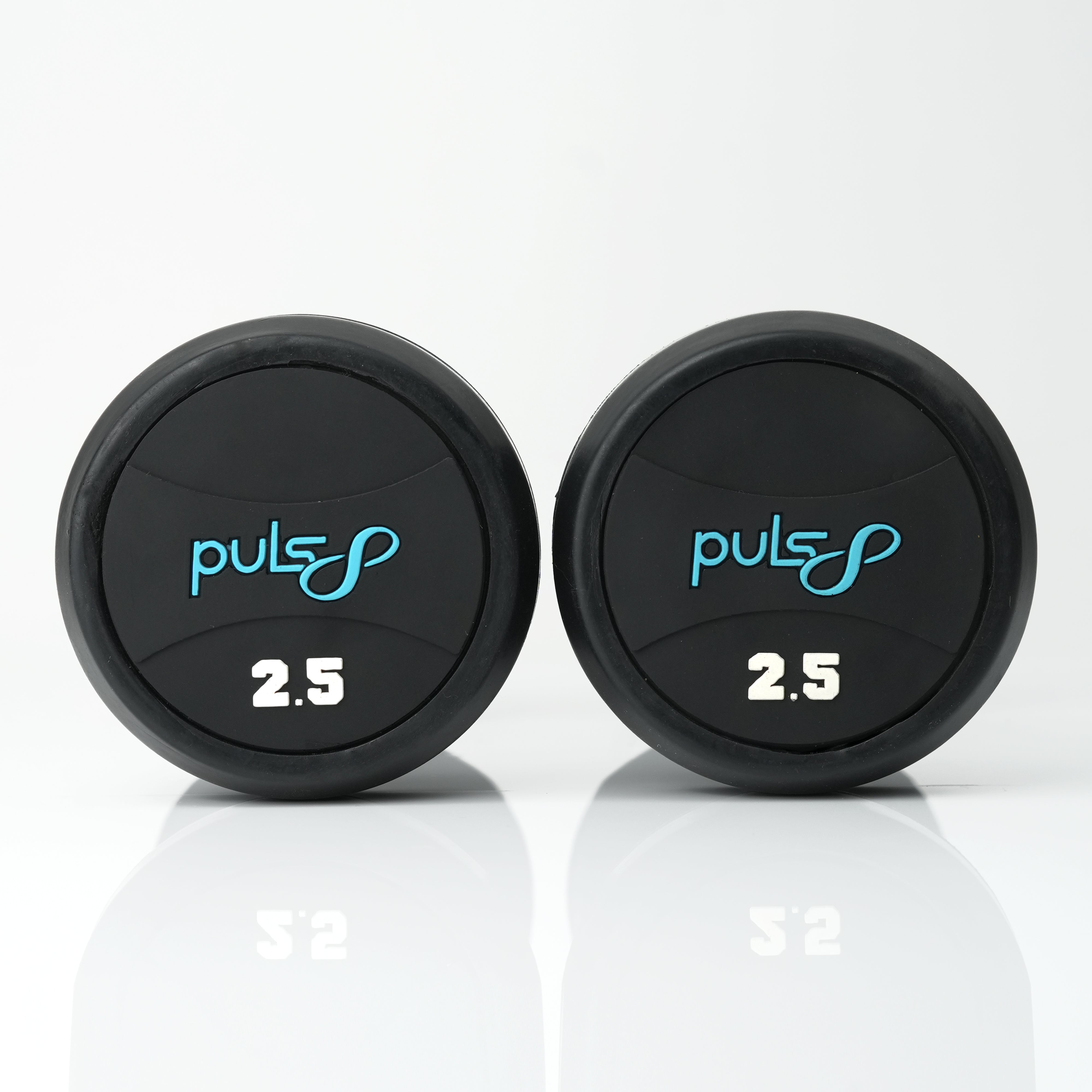Puls8 Round Rubber Coated Dumbbell (SINGLE DUBMELL)
