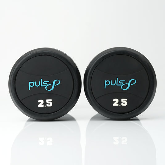 Puls8 Round Rubber Coated Dumbbell (Single)