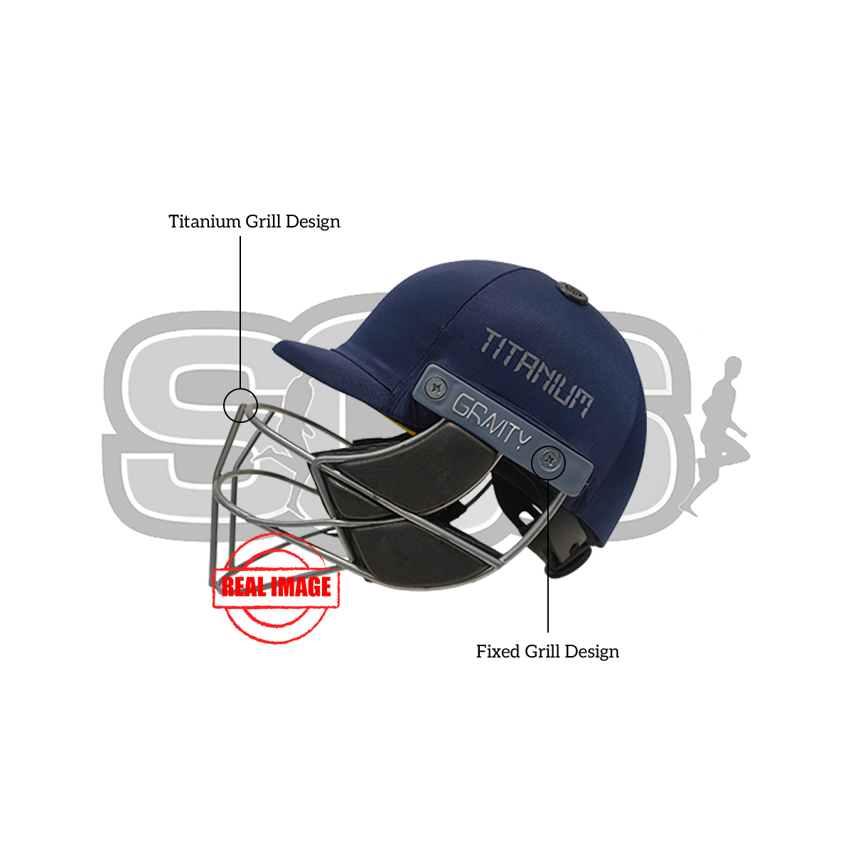 Gravity Test Titanium Cricket Helmet