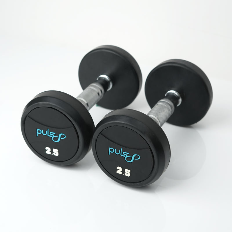 Load image into Gallery viewer, Puls8 Round Rubber Coated Dumbbell (Single)
