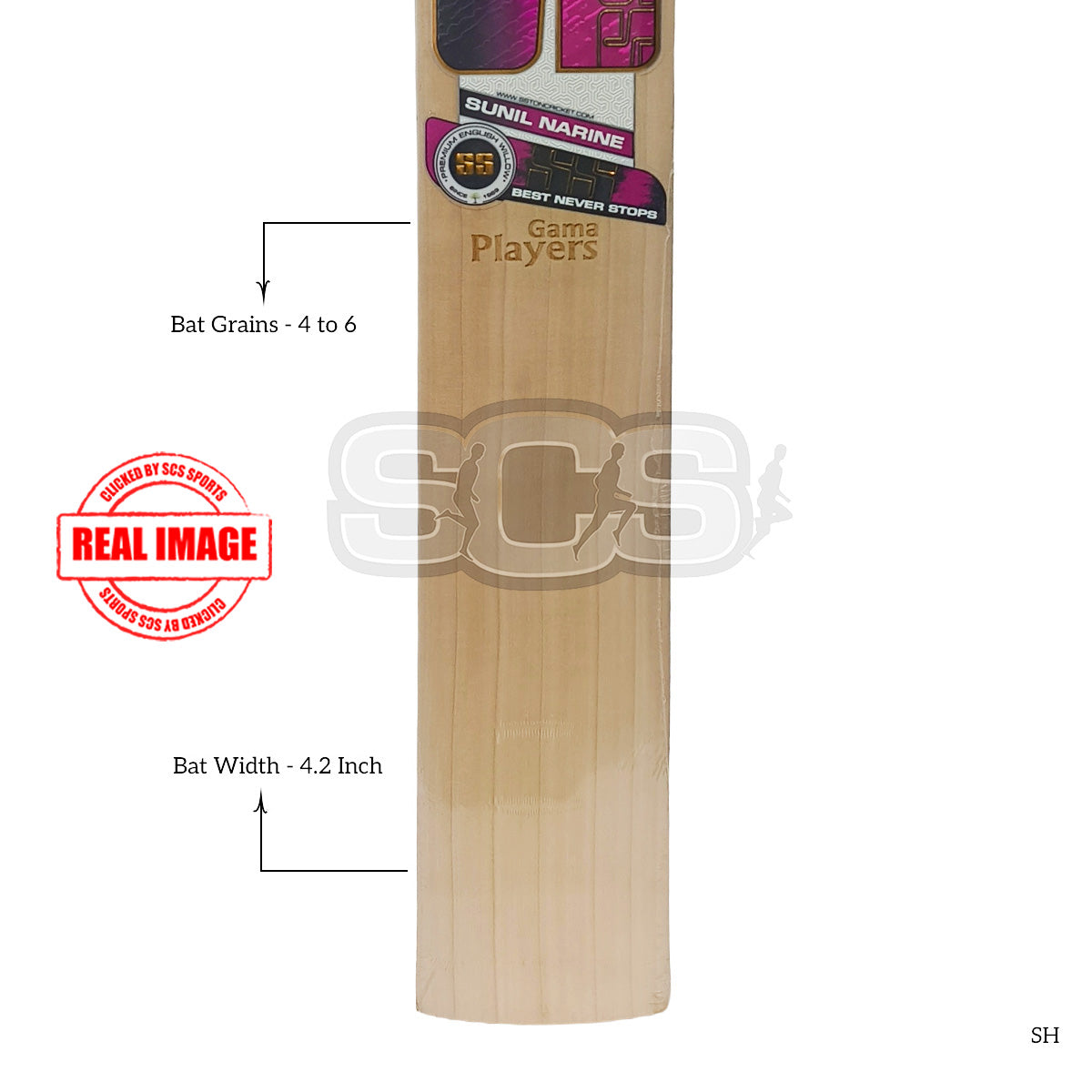 SS Gama Player (Sunil Narine) English Willow Cricket Bat