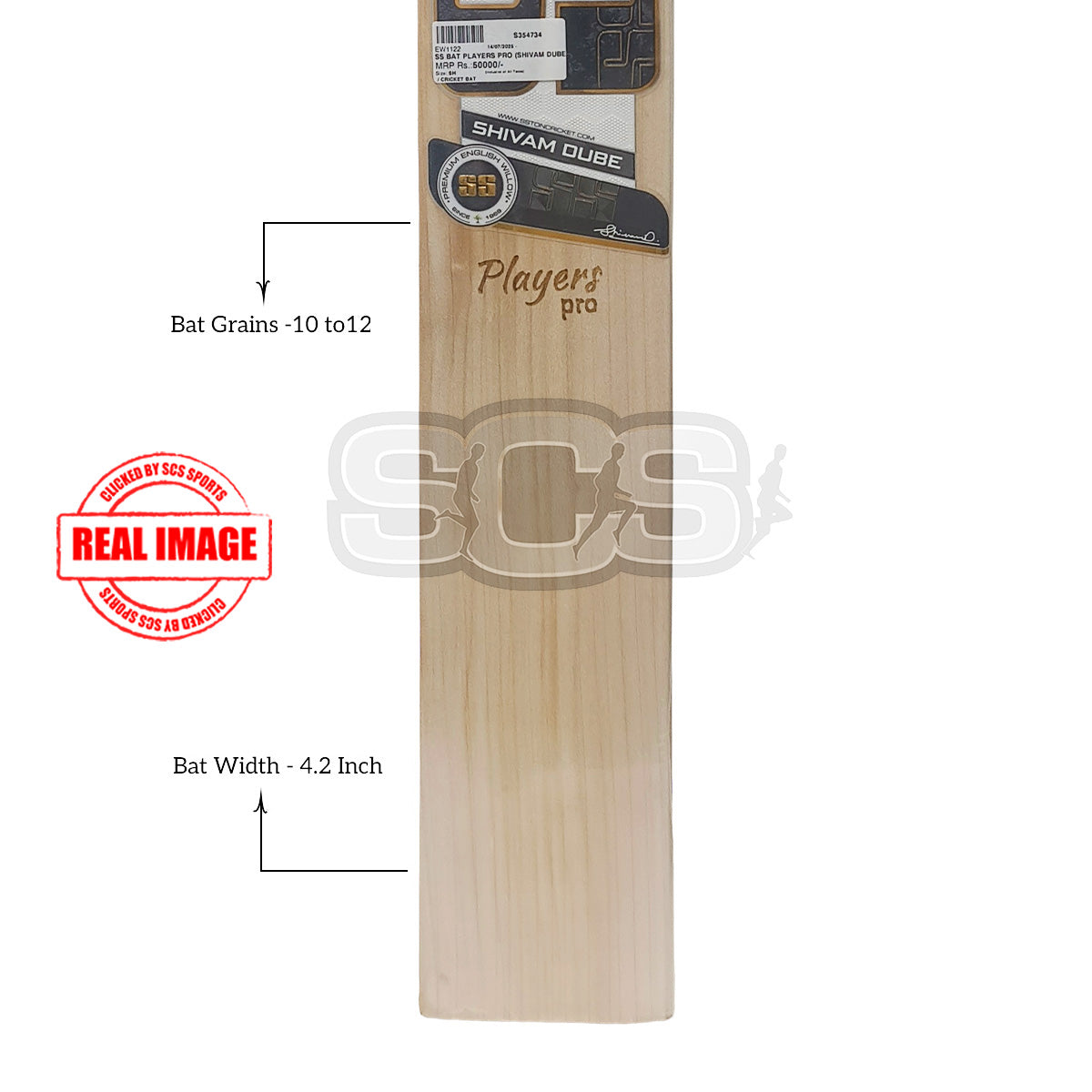 SS Shivam Dube Player Pro English Willow Cricket Bat