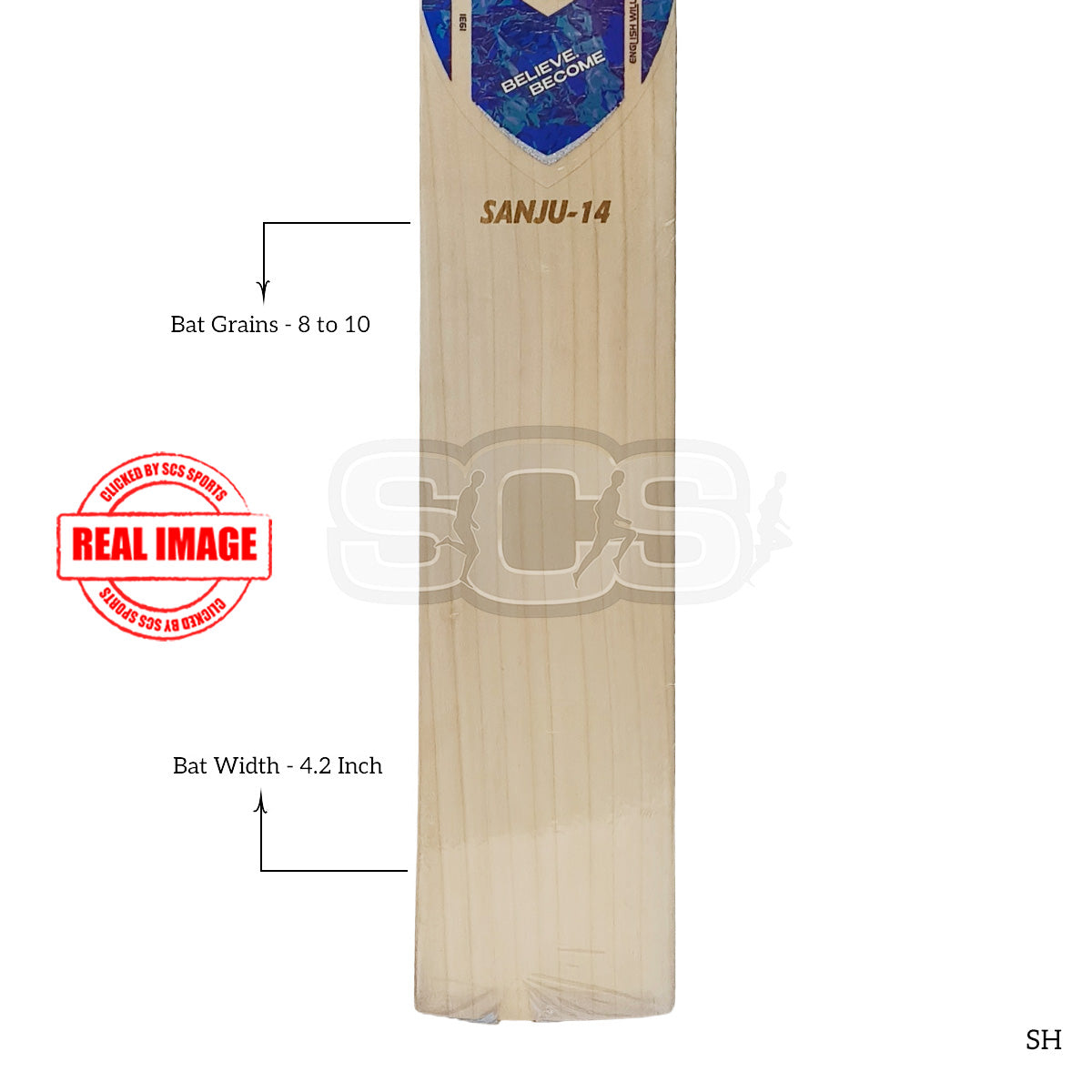 SG Sanju 14 English Willow Cricket Bat (With Sensor)