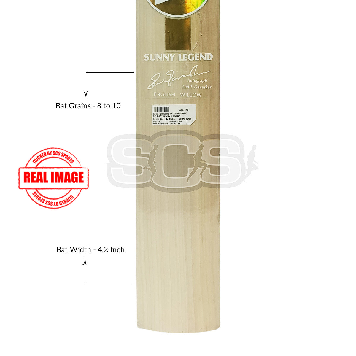 SG Sunny Legend English Willow Cricket Bat
