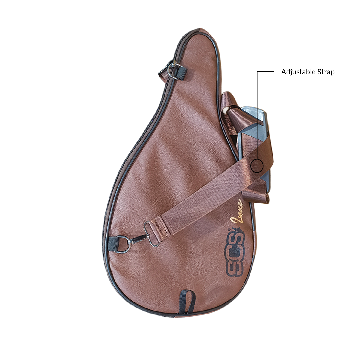 SCS Luxe PU Leather Pickleball Cover Bag