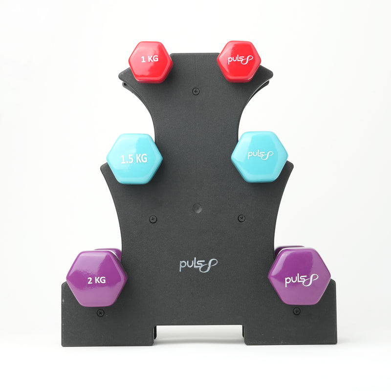 Load image into Gallery viewer, Puls8Vertical Tree PVC Dumbbell Stand
