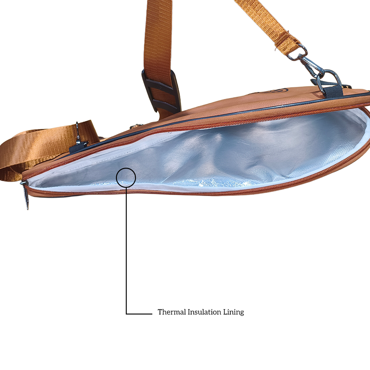 SCS Luxe PU Leather Pickleball Cover Bag