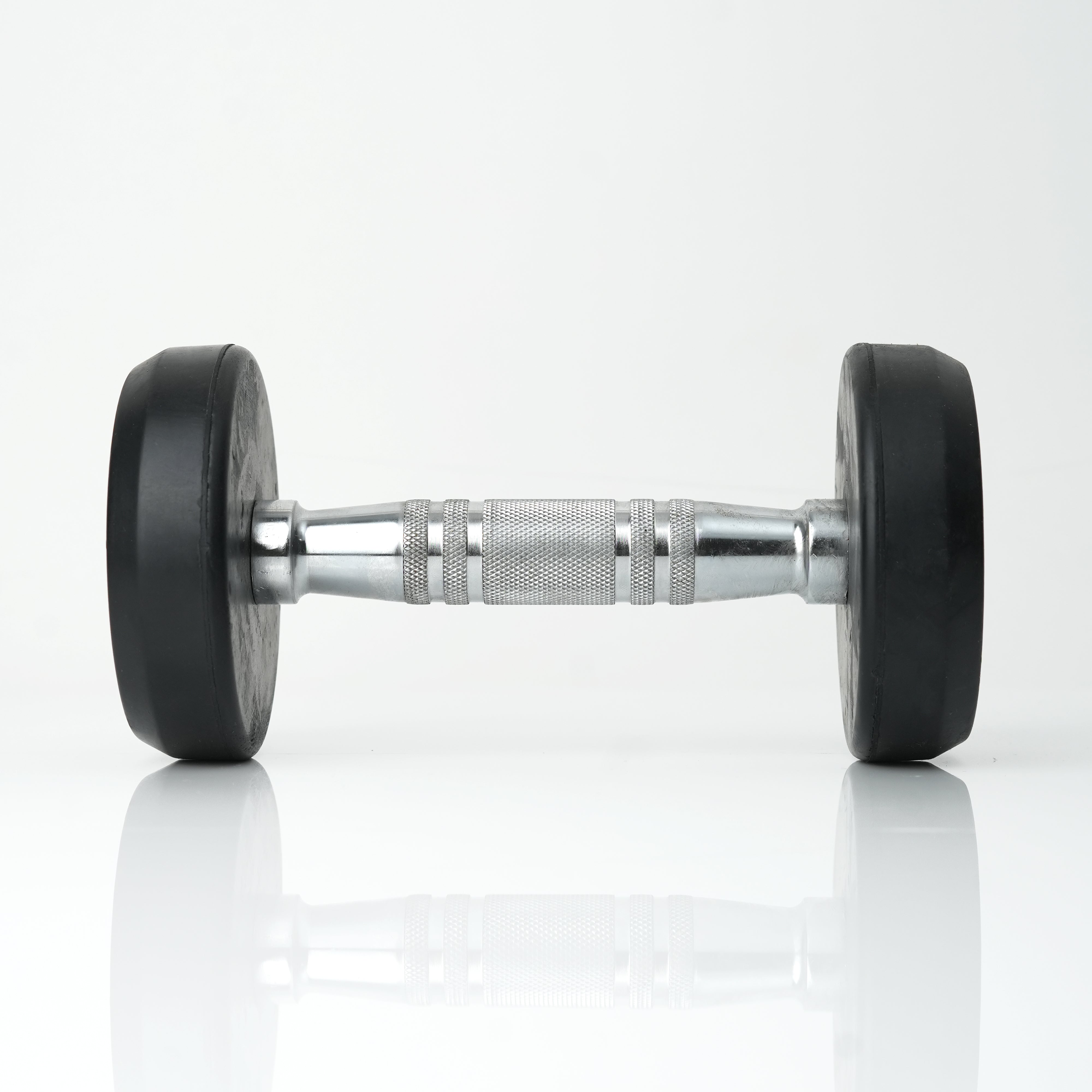 Puls8 Round Rubber Coated Dumbbell (SINGLE DUBMELL)