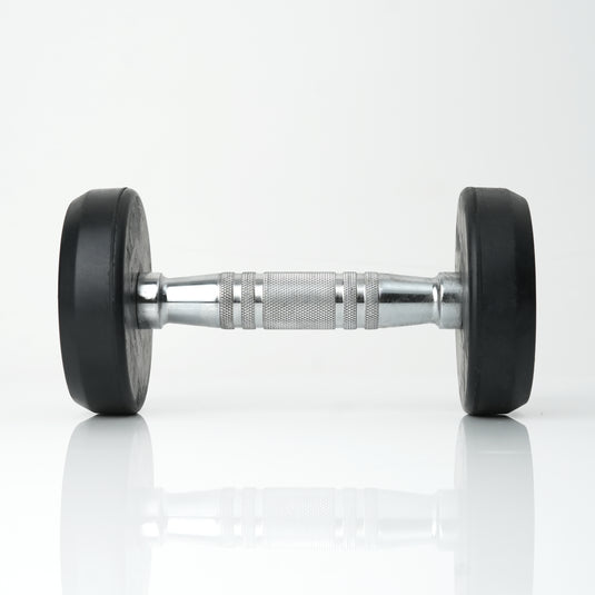 Puls8 Round Rubber Coated Dumbbell (Single)