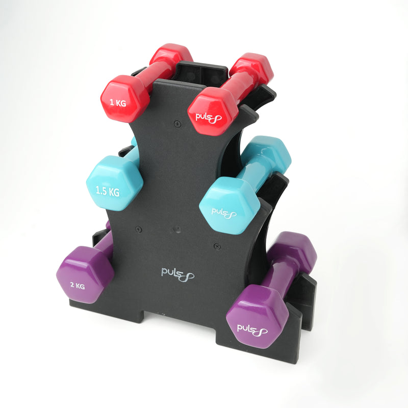 Load image into Gallery viewer, Puls8Vertical Tree PVC Dumbbell Stand
